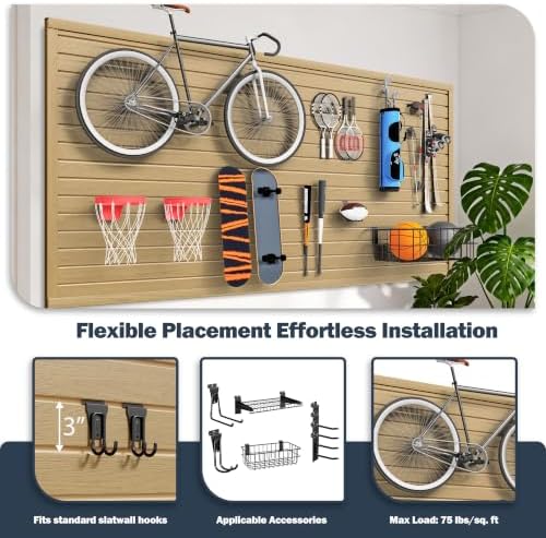 Slat Wall Paneling 4 x 8ft, Slatwall Garage Wall Organizer - Image 4