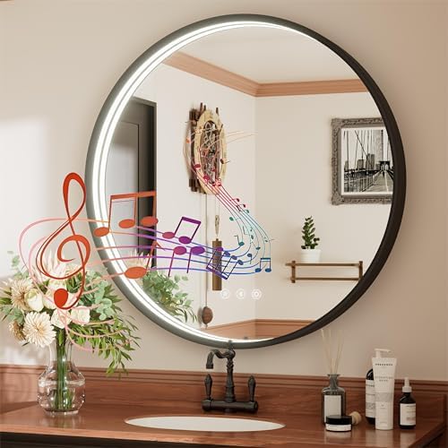 36 Inch Bluetooth Bathroom Mirror by JSneijder