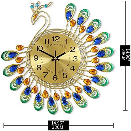 FLEBLE Large Wall Clocks for Living Room Decor Gold Decoration Wall Clock - Image 4