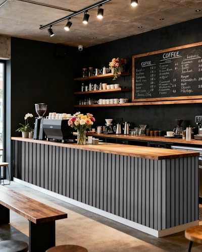 myforHD Wallpaper Peel and Stick Wood Grating Stripe Self-Adhesive Wallpaper - Image 4