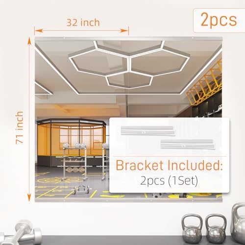pertetey 48 x 32 in Home Gym Mirrors - Image 5