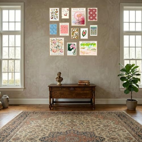 15 Pcs Framed Vintage Eclectic Gallery Wall Art Set - Image 7