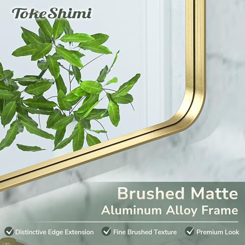 TokeShimi Gold Bathroom Mirror - Image 3