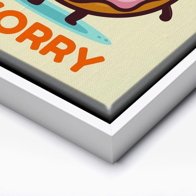 InkFlow Posters Donut Worry Canvas Poster - Image 2