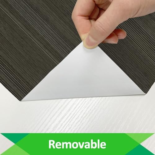 Black/Grey Wood Grain Contact Paper Counter Top Peel and Stick Waterproof - Image 7