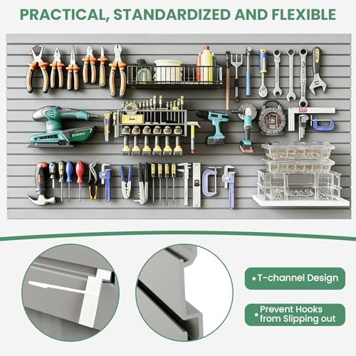 Slatwall Panel Wall Storage Systems, 4x8 ft - Image 6