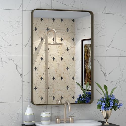 16x24 Inch Bronze Bathroom Mirror by CHARMOR