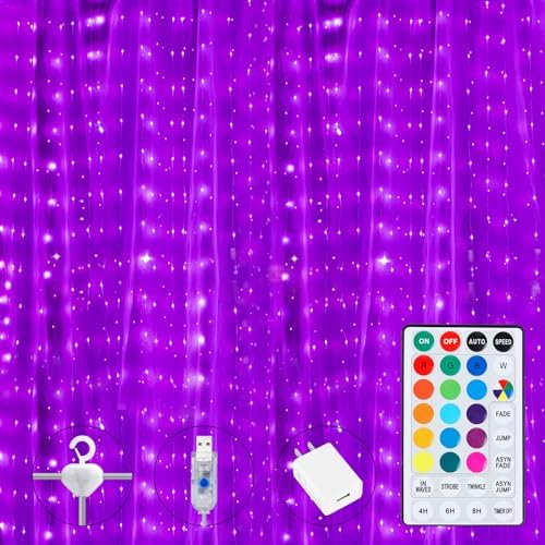 16 Colors Changing Curtain Lights by Brightown