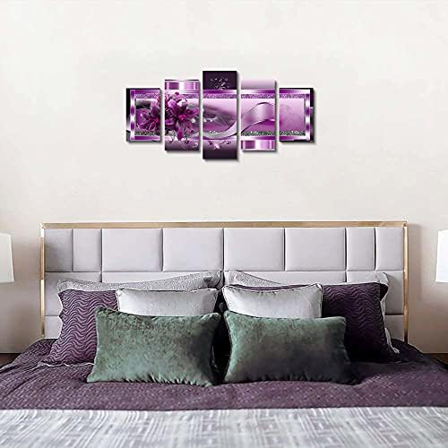 LUDUHU Abstract Orchid Flowers Canvas Print - Image 4
