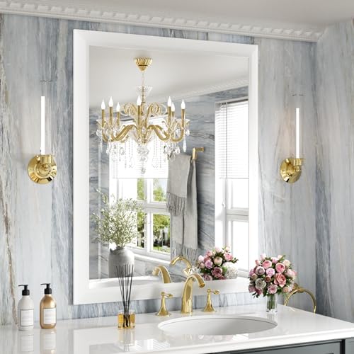 Amorho Bathroom Mirror for Wall 28x36 Inch by Amorho