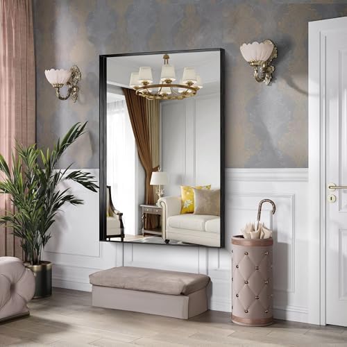 CIRCUMI Black Bathroom Mirror - Image 4