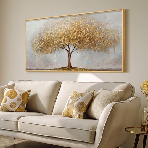 Large Framed Gold Tree of Life Wall Art - Image 2