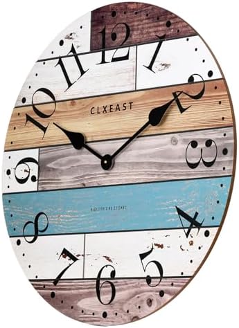 CLXEAST 24 Inch Coastal Farmhouse Wall Clocks - Image 3