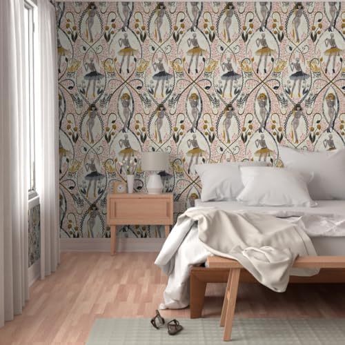 Spoonflower Gothic Fashionista Peel and Stick Wallpaper - Image 5