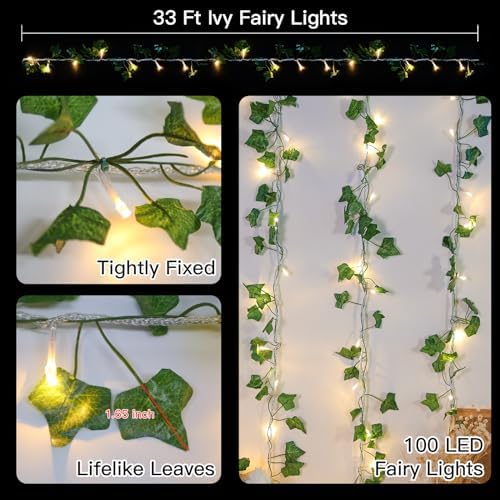 suddus 33FT 100 LED Ivy Vine - Image 4