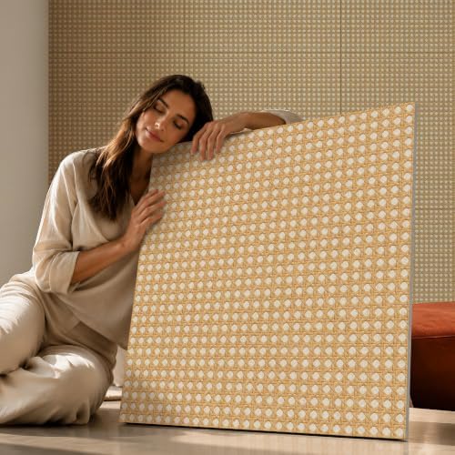 Soon Global Acoustic Wall Panels, Cane Lattice by SoonGlobal