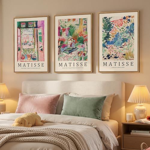 Large Framed Matisse Colorful Canvas Wall Art - Image 2