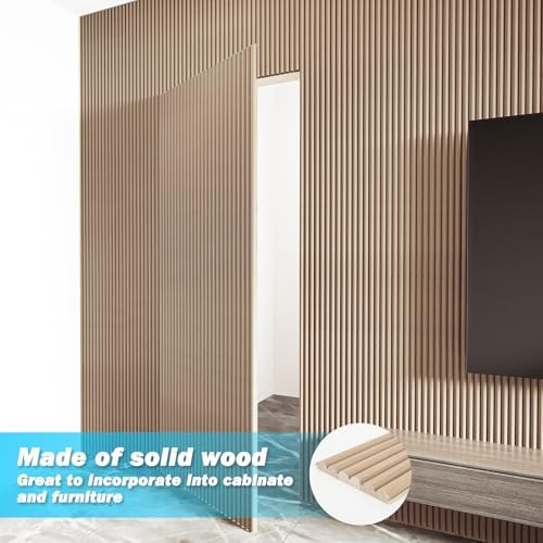 Art3d 108 x 5.7 in Fluted Wood Wall Paneling - Image 4
