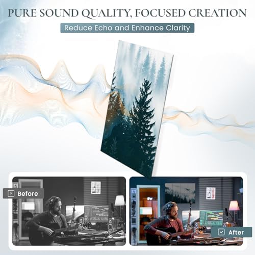 8 Pack Art Acoustic Panels, Decorative Sound Absorbing Wall Art - Image 3