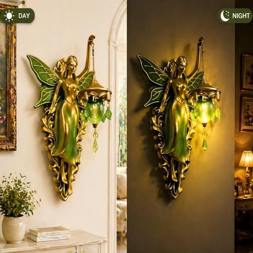 Fairy Wall Sconce, Vintage Resin Angel Wall Lamp - Image 5