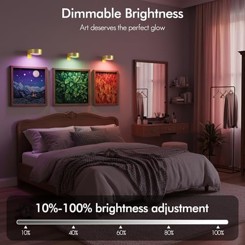Picture Lights for Wall, Rechargeable Battery Wireless Poster Lights - Image 3