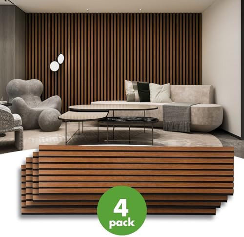 Art3d 12" x 93" Acoustic Wood Slat Wall Panel, 31 sq.ft - Image 2