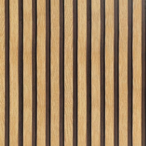 Arthome 17''x240'' Wood Slat Wallpaper Peel and Stick Self Adhesive Wood by ArthomeWALLDECOR