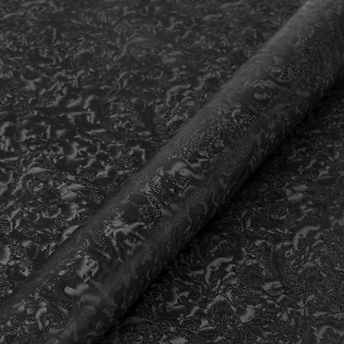 Abyssaly Black Textured Peel and Stick Wallpaper Gothic Contact Paper by Abyssaly