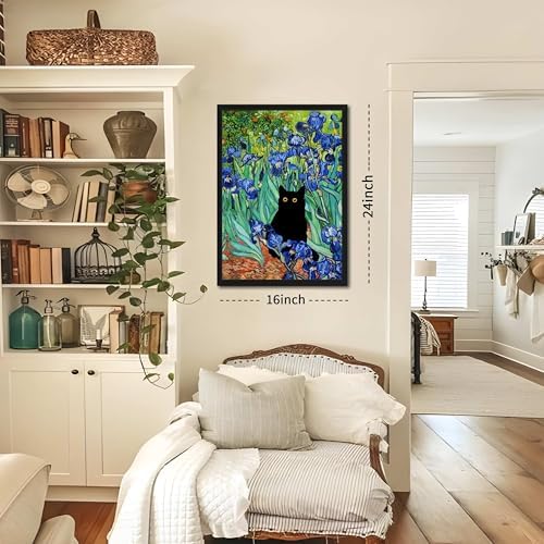 Wood Framed Monet Wall Art Set of 3 - Image 3