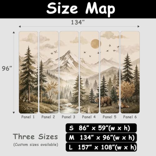 Toolhom Oil Paintings of Animals and Forests Peel and Stick Wallpaper - Image 6