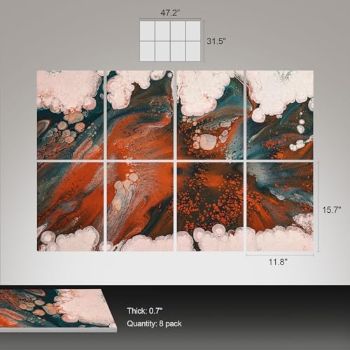 UMIACOUSTICS 8 Pcs 0.7Inch Thick Art Acoustic Panels, Total 47.2” x 31.5” - Image 3
