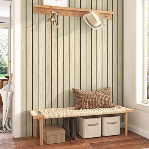 Wallercity 3D Light Oak Wood Slat Wall Panel Self Adhesive Soundproof Panel - Image 2