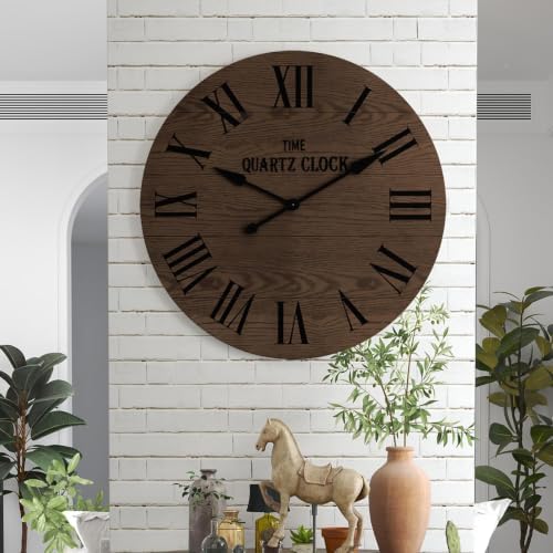 ARTPOWER 35.5” Extra Large Giant Farmhouse Wall Clock by PowerofArtBetterforLife
