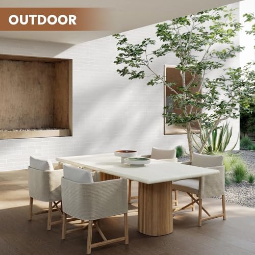 17 Pcs Faux Thin Brick Tiles Veneers, 2.38 Sq.Ft, Realistic Brick Texture and - Image 5