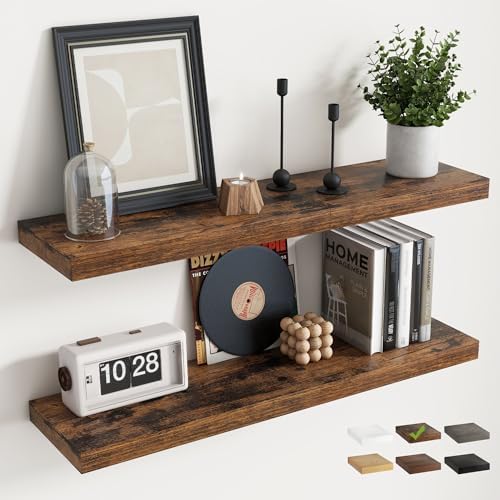 36 Inch Floating Shelves for Wall by Marsmiles