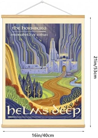 Middle Earth Landscape Wall Art Prints Canvas PaintingFantasy Posters, Wall - Image 4