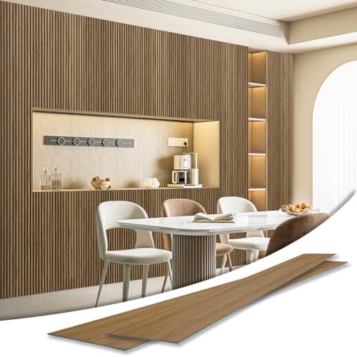 Art3d Fine Bar Design Slim Slat Wall Panel, 104 x 12 Inch by Art3d