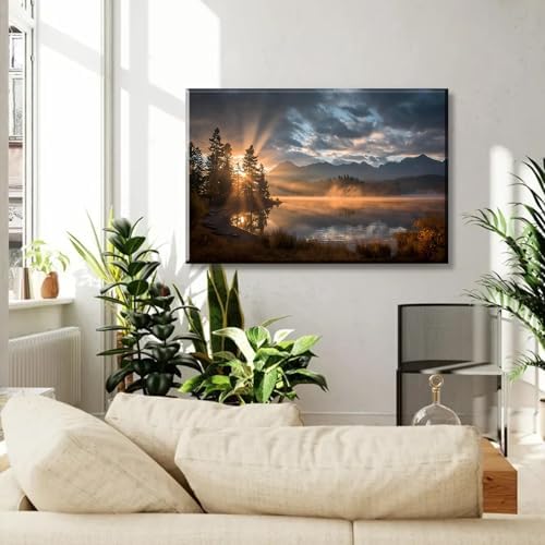 Serene Landscape Canvas Wall Art - Image 6