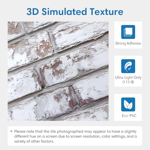COMSTICKC 3D Peel and Stick Faux Brick Wall Panels - Image 3