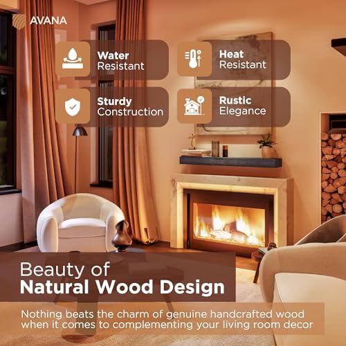 Avana Natural Fireplace Mantle - Image 4