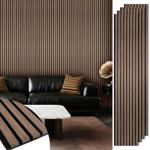 Acoustic Wood Slat Panels, Soundproof Wooden Wall Panels, 3D Fluted Panel by LARWORKS