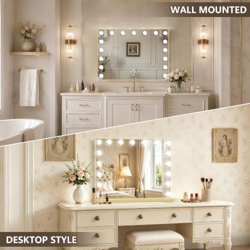 Ratsamee Gold Hollywood Vanity Mirror - Image 4