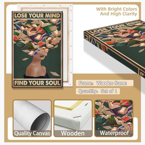 Vintage Lose Your Mind Find Your Soul Posters Room Aesthetics Dark Green - Image 7