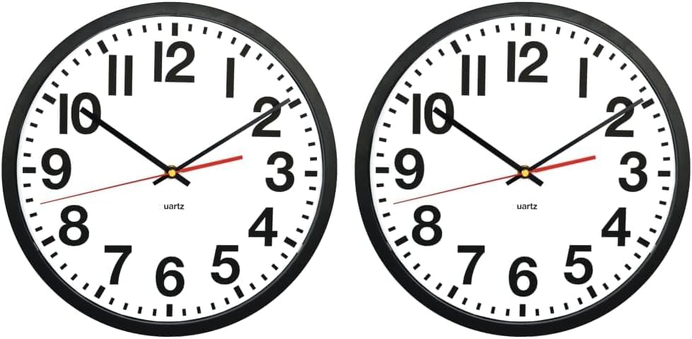 Tempus Contemporary Wall Clock, Battery Operated by CleanItSupply