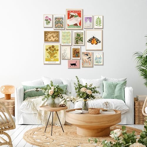 15PCS Unframed Vintage Eclectic Maximalist Art - Image 3