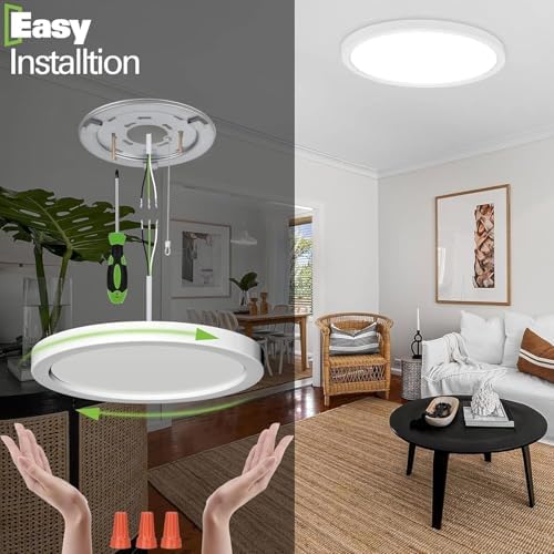 hykolity 18 Inch LED Round Flat Panel Light - Image 5