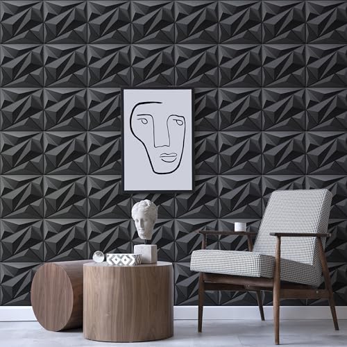 AMIGO 20 Pieces of 3D Diamond PVC Wall Panels - Image 6