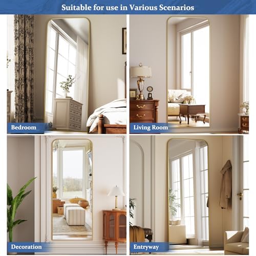 Full Length Mirror 71"x26" Arched Floor Standing Large Mirrors - Image 6