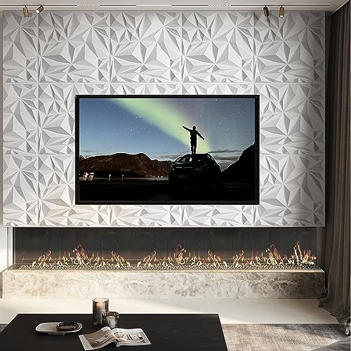 STICKGOO 3D Wall Panels Diamond, 19.7" x 19.7" - Image 3