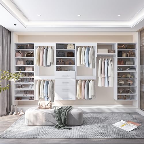 Modular Closet System, 31.5" Wide Wall-Mounted Closet Tower Organizer - Image 4